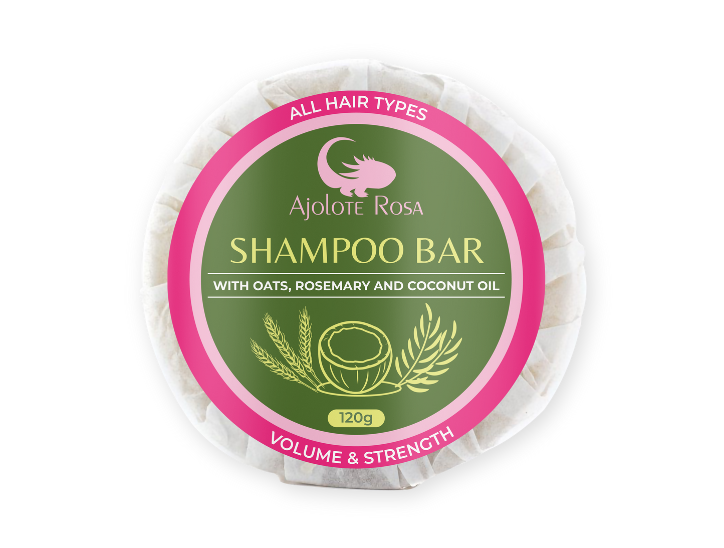 Shampoo Bar with oats, rosemary, coconut & almond oil 20g, 60g, 120g